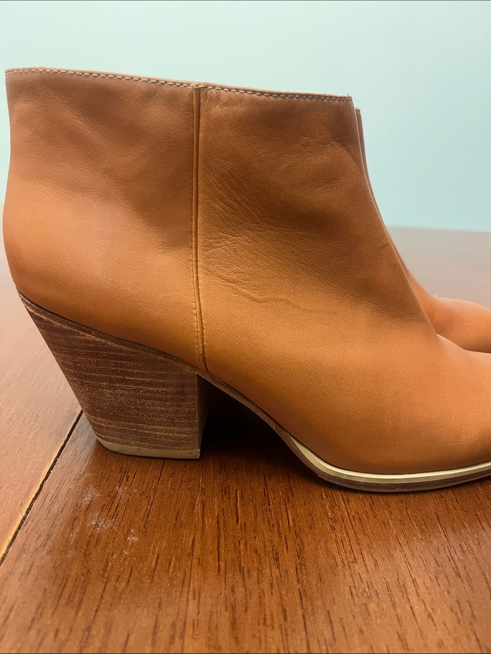 Rachel Comey Mars Booties US 8 Whiskey Brown Heeled Ankle Boots - Picture 7 of 13